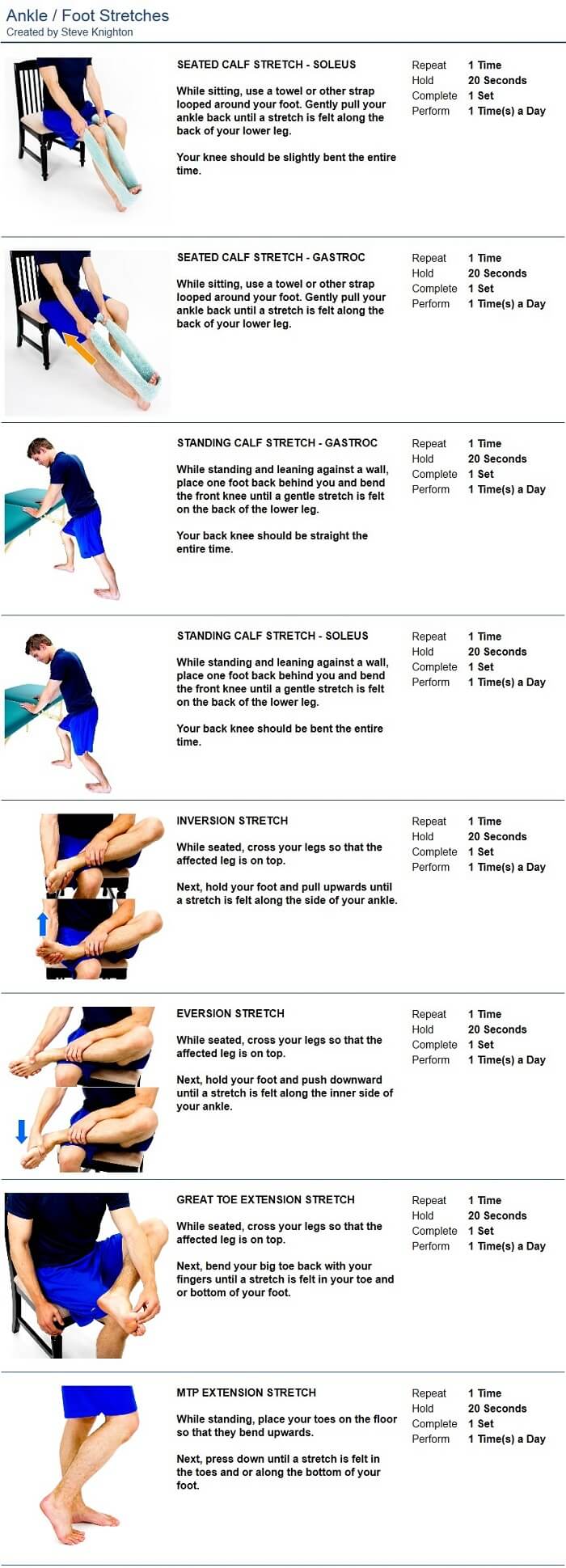 Ankle Foot Stretches