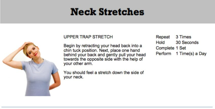 oakville chiropractor neck stretches