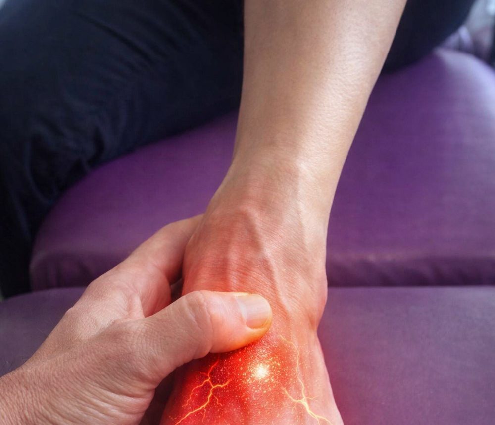 picture of a red painful foot