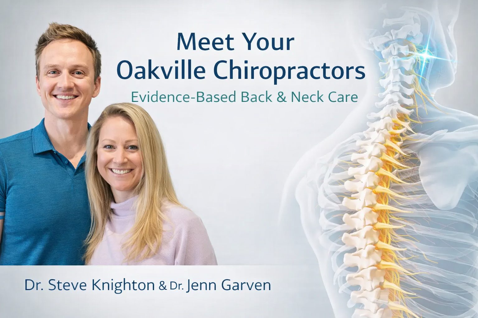 dr steve and dr jenn pics, our oakville chiropractors