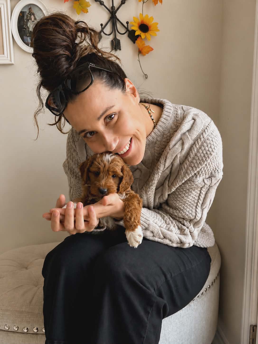 Katherine Kirner Nurse Practitioner and her dog Gus!